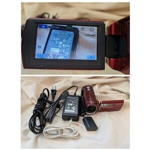 Sony Handycam DCR-SX44 Red Digital Camcorder 60x Optical Zoom 8GB Carl Zeiss NEW